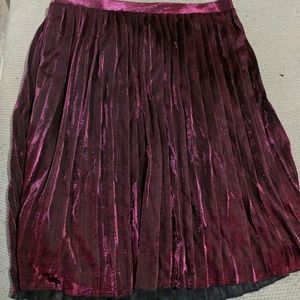 Pink metallic skirt